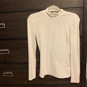 High neck plain long sleeve